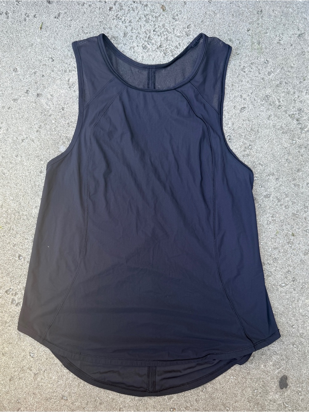 Lululemon Women’s Black Athletic Tank Top - Cut Out